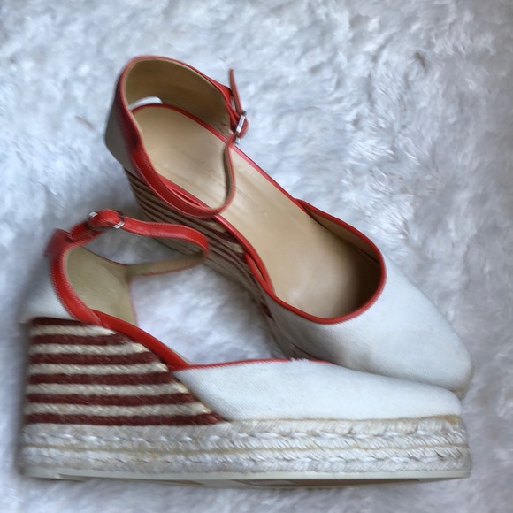 Carolina Herrera Shoes - Carolina Herrera Women’s Platform Espadrille Shoes Sienna Clay Ivory Size 39